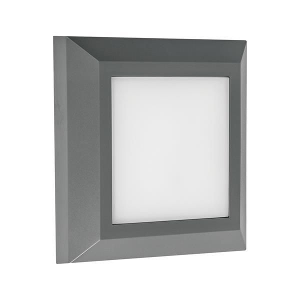 ΦΩΤΙΣΤΙΚΟ ΤΟΙΧΟΥ SLIM LED 3W IP65 230V 3CCT 125X125mm ΓΡΑΦΙΤΗΣ PRO ARTE ILLUMINA Eurolamp 145-52087