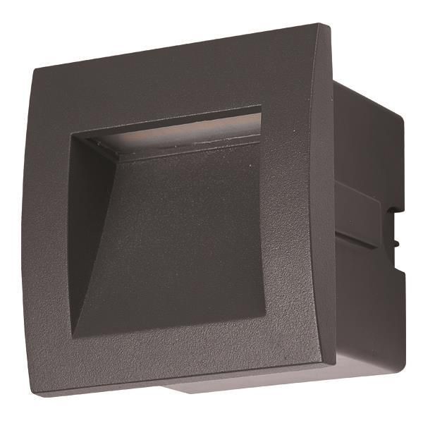 ΦΩΤΙΣΤΙΚΟ ΧΩΝΕΥΤΟ LED 3W IP54 220-240V 90X90X70mm ΓΡΑΦΙΤΗ PRO ARTE ILLUMINA Eurolamp 145-52501