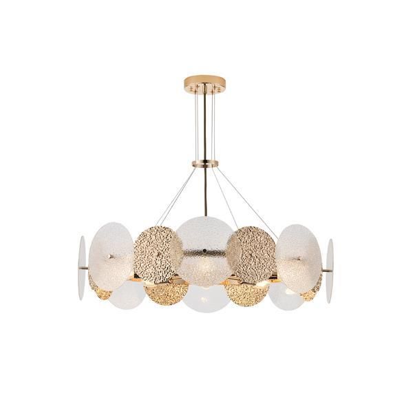 ΚΡΕΜΑΣΤΟ ΦΩΤΙΣΤΙΚΟ ΧΡΥΣΟ 8XE14 ΜΑΧ 40W Φ700H690mm ARTE ILLUMINA GLOW Eurolamp 144-24042