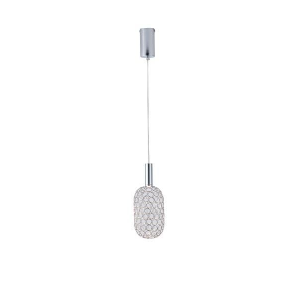 ΦΩΤΙΣΤΙΚΟ ΜΟΝΟΦΩΤΟ ΜΕΤΑΛΛΟ LED 6,3W 3000K 648lm Φ200X1580mm ΑΣΗΜΙ ARTE ILLUMINA PERFORATO Eurolamp 144-15066