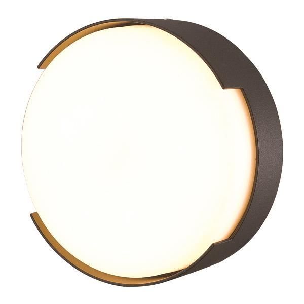 ΠΛΑΦΟΝΙΕΡΑ ΣΤΡΟΓΓΥΛΗ LED 16W Φ250X50 3000K IP54 ΜΑΥΡΗ PRO ARTE ILLUMINA Eurolamp 145-20204