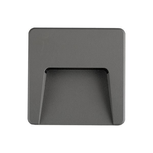 ΦΩΤΙΣΤΙΚΟ ΤΟΙΧΟΥ SLIM LED 3W IP65 230V 3CCT 120X120mm ΓΡΑΦΙΤΗΣ PRO ARTE ILLUMINA Eurolamp 145-52098