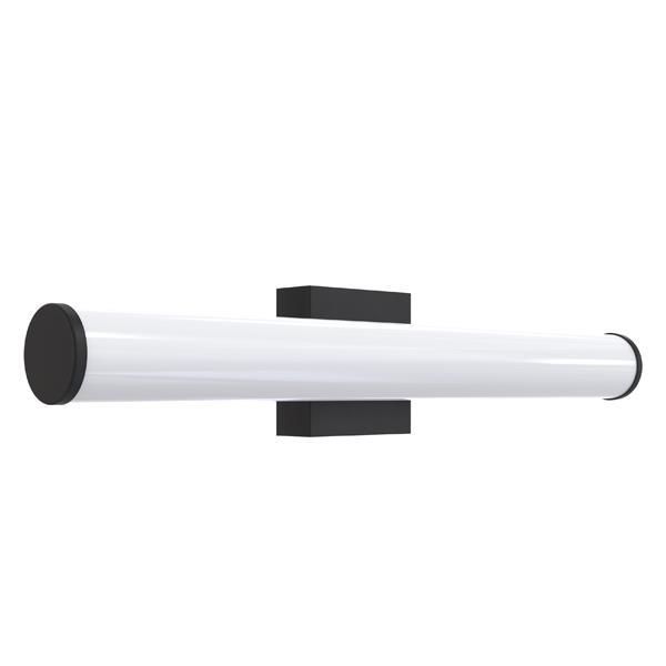 ΑΠΛΙΚΑ ΜΠΑΝΙΟΥ ΟΒΑΛ 15W 3CCT 600mm IP44 ΜΑΥΡΗ ARTE ILLUMINA PALM Eurolamp 144-80542