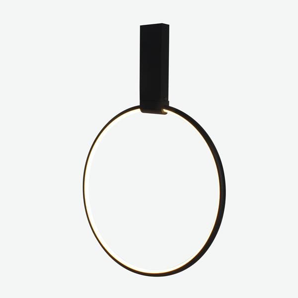 ARTE ILLUMINA ΦΩΤΙΣΤΙΚΟ ΚΡΕΜΑΣΤΟ LED 32W D40*H20cm  ΜΑΥΡΟ 3CCT Eurolamp 144-17030