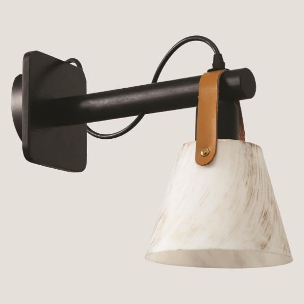 ΑΠΛΙΚΑ ΤΟΙΧΟΥ Ε27 310X150X170 ΛΕΥΚΟ/ΜΑΡΜΑΡΟ ARTE ILLUMINA Eurolamp 144-28003