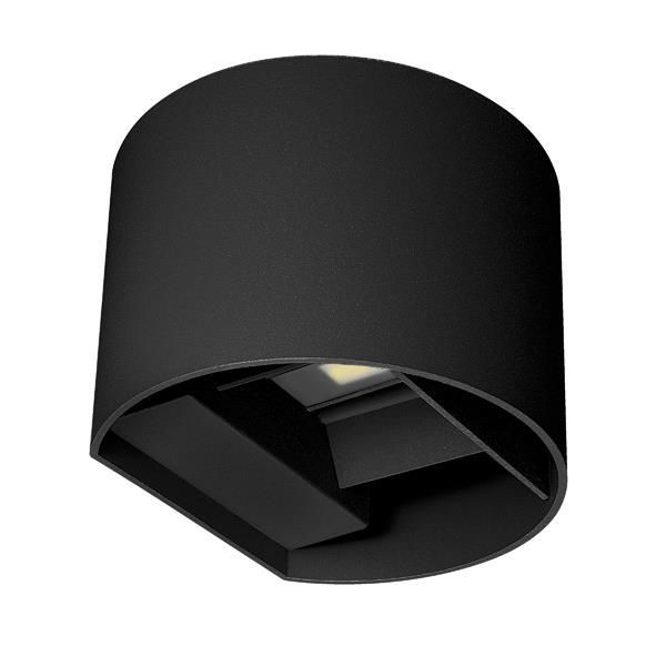 ΑΠΛΙΚΑ ΤΟΙΧΟΥ ΑΛΟΥΜΙΝΙΟΥ ΜΑΥΡΗ 10W 3CCT 135X120X100mm ME GLASS DIFUSER ARTE ILLUMINA Eurolamp 145-20252
