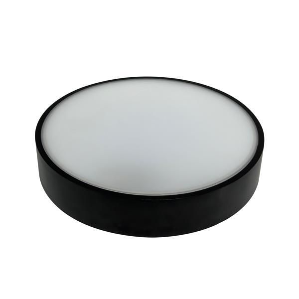 ΠΛΑΦΟΝΙΕΡΑ ΣΤΡΟΓΓΥΛΗ ΜΑΥΡΗ LED 24W Φ30 4000Κ IP54 ARTE ILLUMINA Eurolamp 145-20084