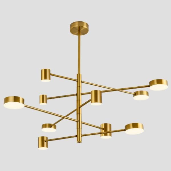 ARTE ILLUMINA ΦΩΤΙΣΤΙΚΟ ΚΡΕΜΑΣΤΟ ΚΡΕΜΑΣΤΟ 10ΦΩΤΟ LED 60W 143X45 ΧΡΥΣΟ Eurolamp 144-20023
