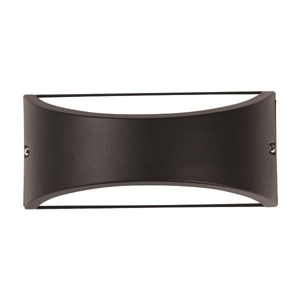 ΑΠΛΙΚΑ ΤΟΙΧΟΥ ΟΒΑΛ E27 MAX 10W LED 220X99X100 IP54 ΜΑΥΡΗ PRO ARTE ILLUMINA Eurolamp 145-20214