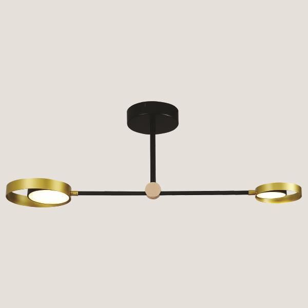 ARTE ILLUMINA ΦΩΤΙΣΤΙΚΟ ΚΡΕΜΑΣΤΟ 2ΦΩΤΟ LED 21W 3CCT 92X27 ΜΑΥΡΟ/ΧΡΥΣΟ Eurolamp 144-10009