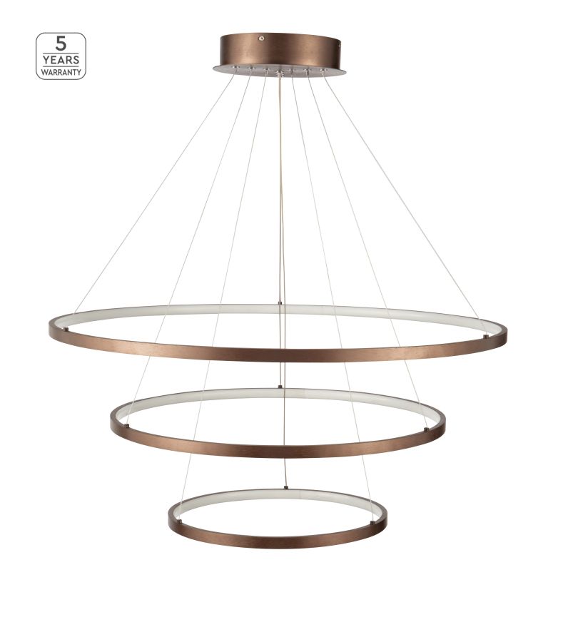 SE LED 80-60-40 MORELLI PENDANT COFFEE BROWN Β5 HOMELIGHTING 77-8131