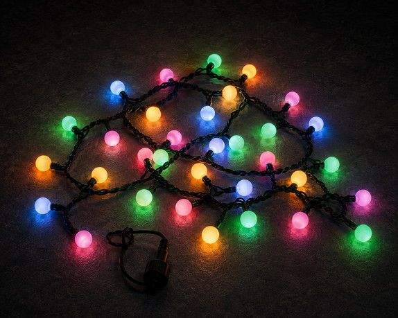 100Led Λαμπάκια Με Μπίλια Με Πρόγραμμα,Επέκταση Και Μετασχηματιστή Ip44 ,Πράσινο Καλώδιο/Πολύχρωμο Λαμπάκι 5 Μέτρα Lianos 63337