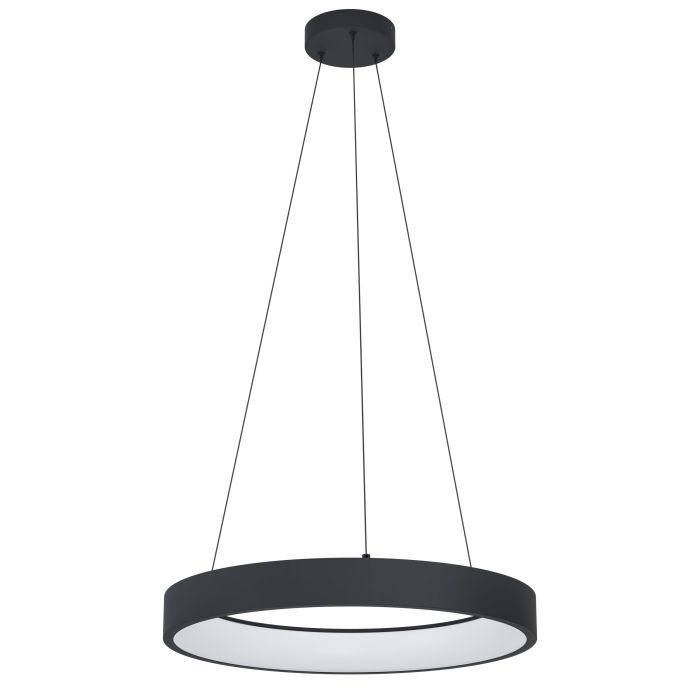 Κρεμαστό Φωτιστικό 60xH110cm Μαύρο LED 2700-6500K 3120lm Τηλεχειριστήριο-Εφαρμογή Eglo Marghera 900068