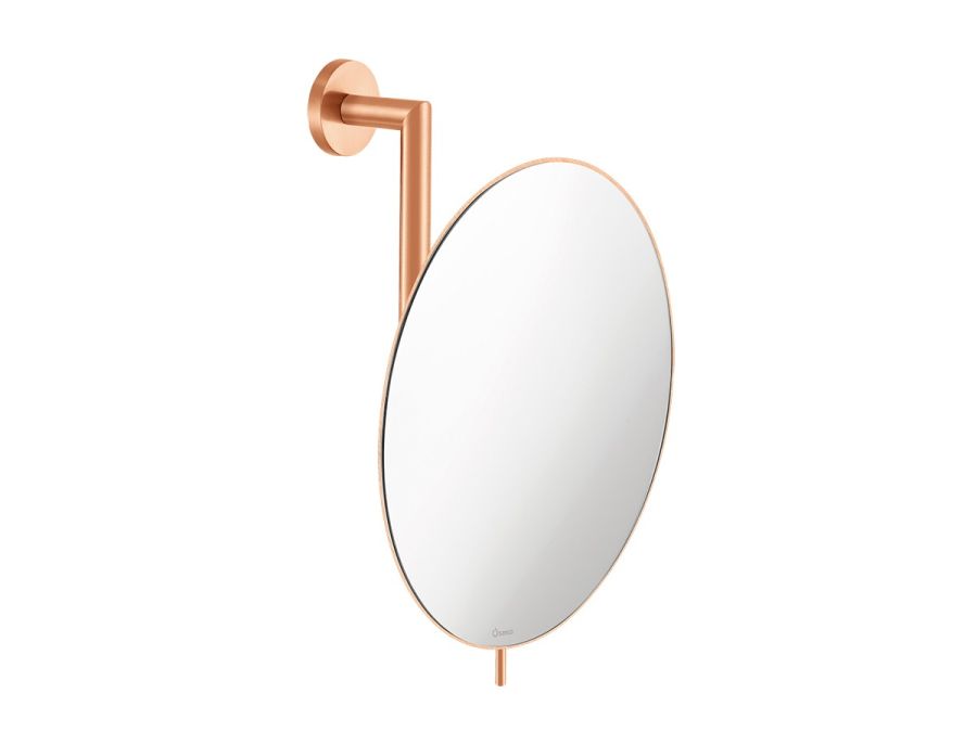 Καθρέπτης Μεγεθυντικός Επιτοίχιος Ø25cm Μεγέθυνση x5 Mirrors Brushed Rose Gold 24K MR-764-AB6