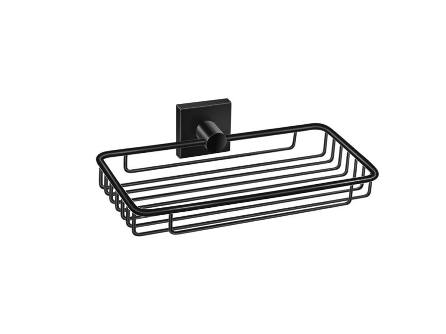 Σπογγοθήκη Επιτοίχια Sanco Iconic Black Mat 26703-M116