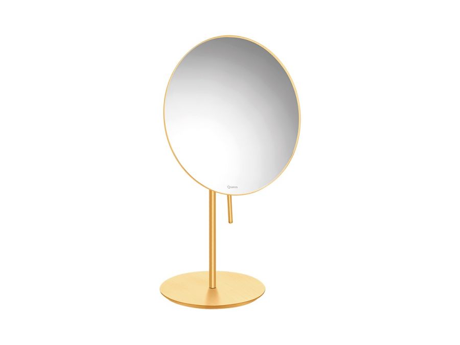 Καθρέπτης Μεγεθυντικός Επικαθήμενος Ø20 εκ. x3 Brushed Gold 24 K Sanco Cosmetic Mirrors MR-703-AB5