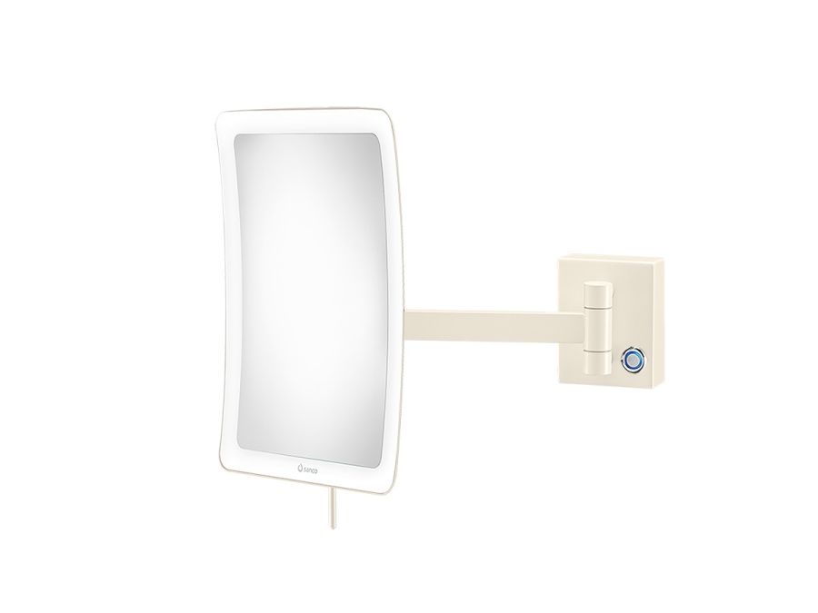 Επιτοίχιος Μεγεθυντικός Καθρέπτης x3 Led 5watt 220-240V IP44 Sanco Led Cosmetic Mirrors Beige Matt MRLED-305-M102