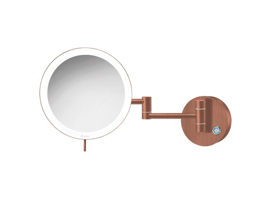 Επιτοίχιος Μεγεθυντικός Καθρέπτης x3 με Διπλό Βραχίονα Led 5 w 220-240V Old Cooper Matt Sanco Led Cosmetic Mirrors MRLED-701-M26