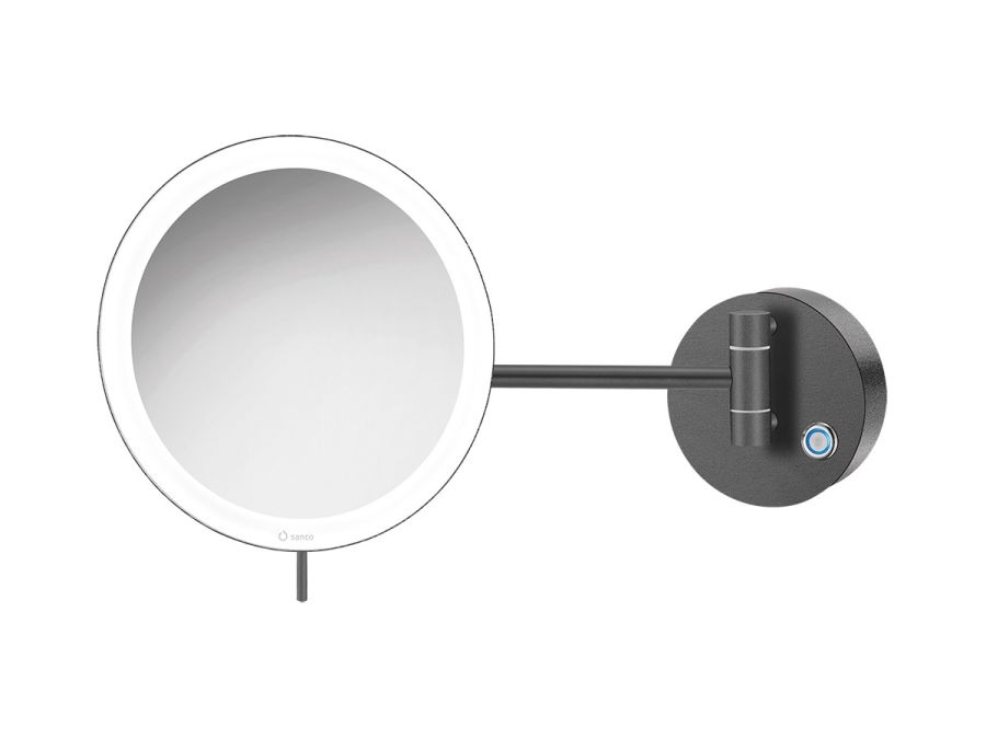 Καθρέπτης Μεγεθυντικός Ø20cm IP44 5w Led 12V Μεγένθυση x3 Sanco Graphite Dark MRLED-705-122