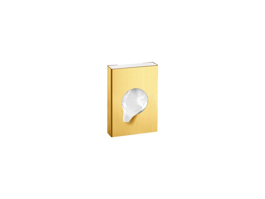 Sanco Tissue Dispensers Θήκη για σακουλάκια υγιεινής (AISI 304) PVD χρυσό ορείχαλκο βουρτσιστό 00098-PVD-02BR