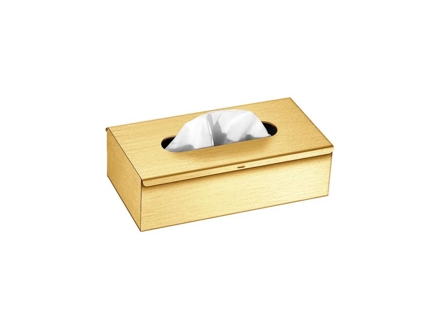 Sanco Tissue Dispensers Tissue Box Free standing | Wall mounted (AISI 304) PVD χρυσό ορείχαλκο βουρτσιστό 00102-PVD-02BR