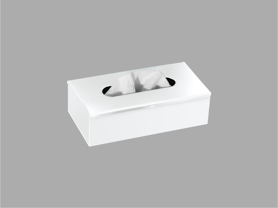 Sanco Tissue Dispensers Tissue Box Free standing | Wall mounted (AISI 304) Λευκό ματ 00102-Μ101