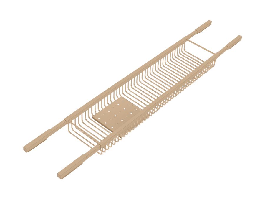 Sanco Shower Baskets Σπογγοθήκη Μπανιέρας Ρυθμιζόμενη Τετράγωνη Μόκα ματ 00151-M103