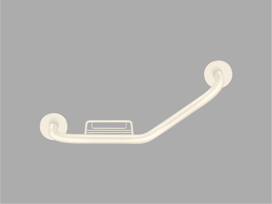 Sanco Grab-bars Λαβή Τύπου V Με Σαπ/κη Μπεζ ματ 00402-Μ102