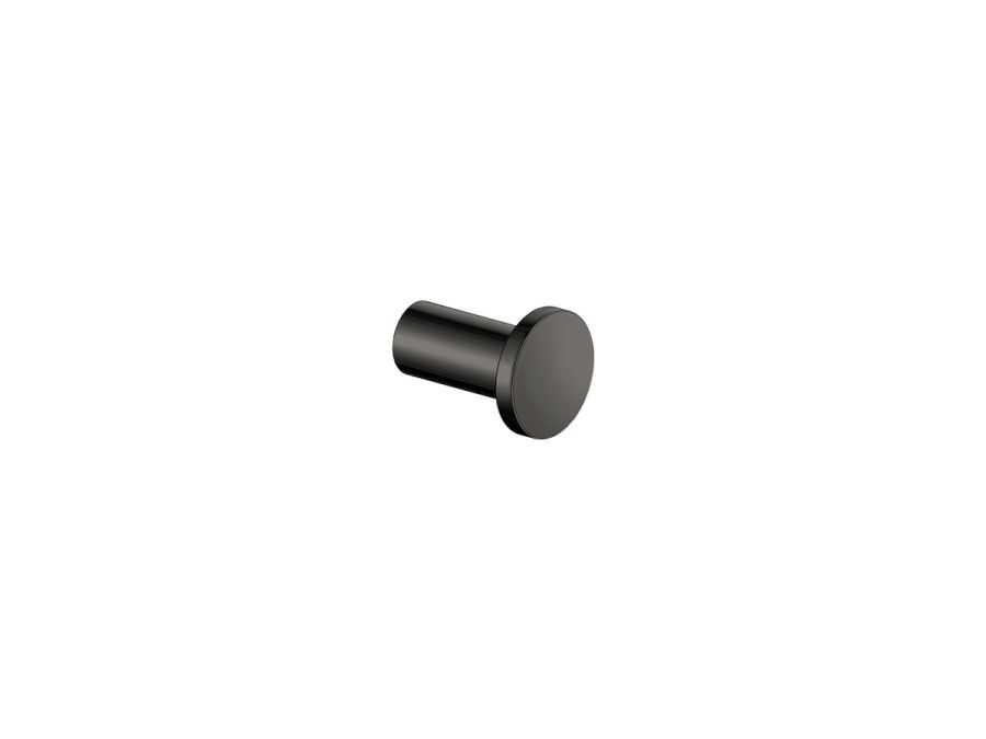 Sanco Bath Robe Hook & Door Stop Μονό Άγγιστρο PVD gun metal γυαλιστερό 00671-PVD-05PL