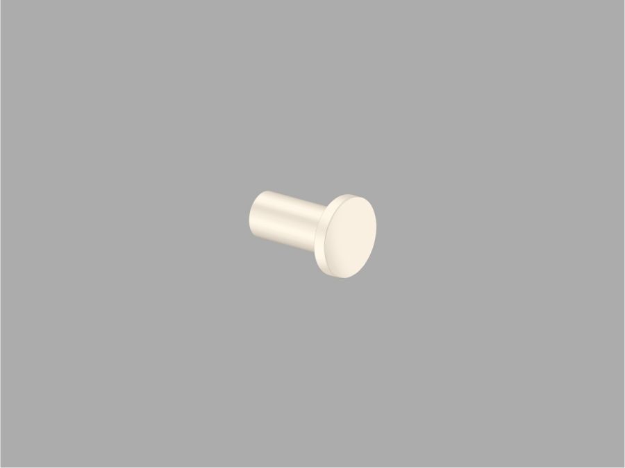 Sanco Bath Robe Hook & Door Stop Μονό Άγκιστρο Μπεζ ματ 00671-Μ102