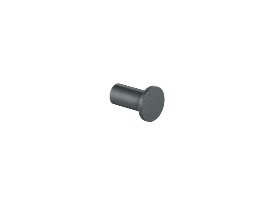 Sanco Bath Robe Hook & Door Stop Μονό Άγκιστρο Ανθρακί ανάγλυφο 00671-Μ118