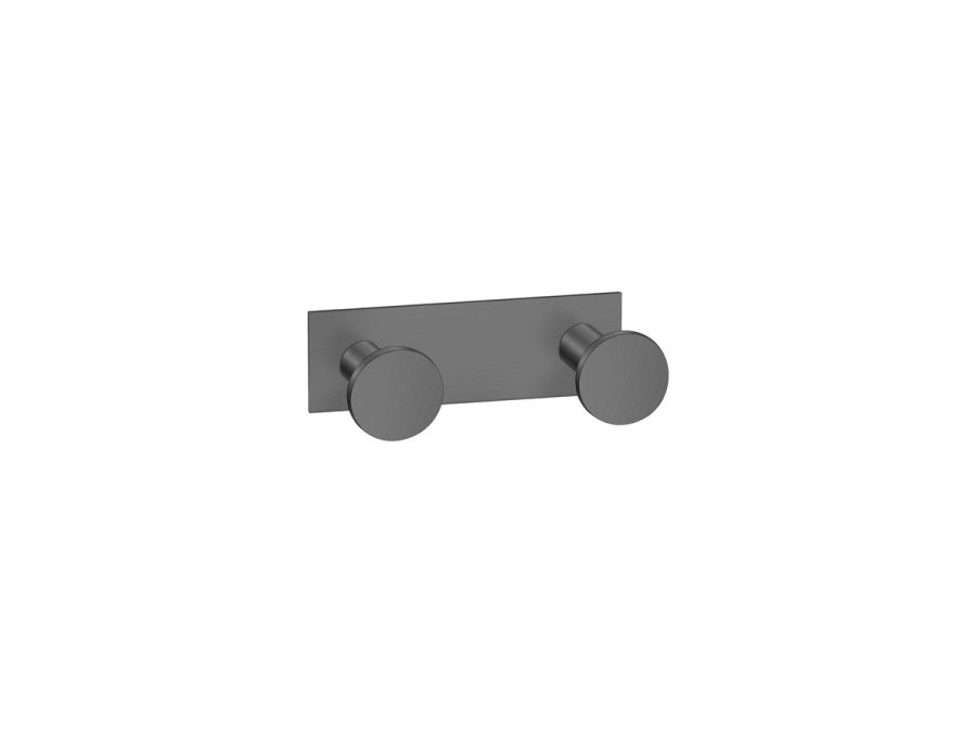 Sanco Bath Robe Hook & Door Stop Διπλό Άγκιστρο PVD gun metal βουρτσιστό 00682-PVD-05BR