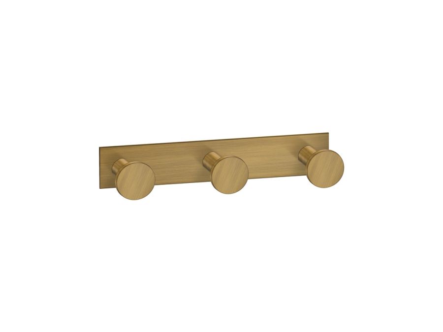 Sanco Bath Robe Hook & Door Stop Τριπλό Άγκιστρο Μπρονζέ ματ 00683-Μ25
