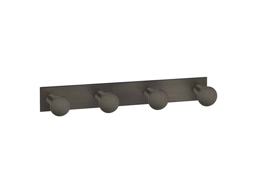 Sanco Bath Robe Hook & Door Stop Τετραπλό άγκιστρο Σκούρο μπρονζέ ματ 00684-DM25