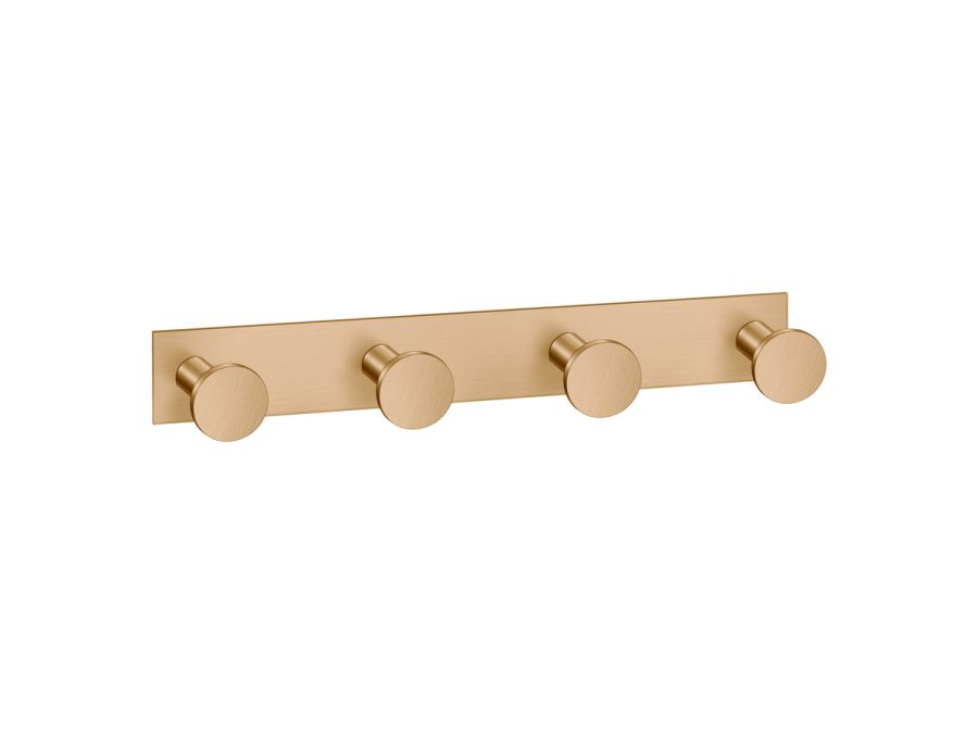 Sanco Bath Robe Hook & Door Stop Τετραπλό άγκιστρο PVD θερμό μπρονζέ βουρτσιστό 00684-PVD-01BR