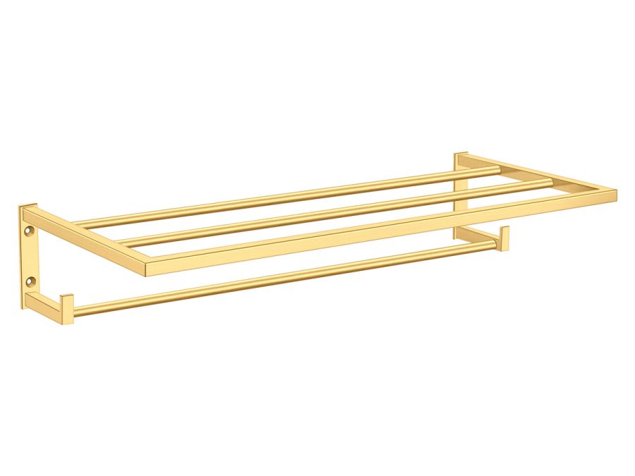 Sanco Towel racks Ραφιέρα Πετσετών PVD χρυσό ορείχαλκο βουρτσιστό 00918-PVD-02BR