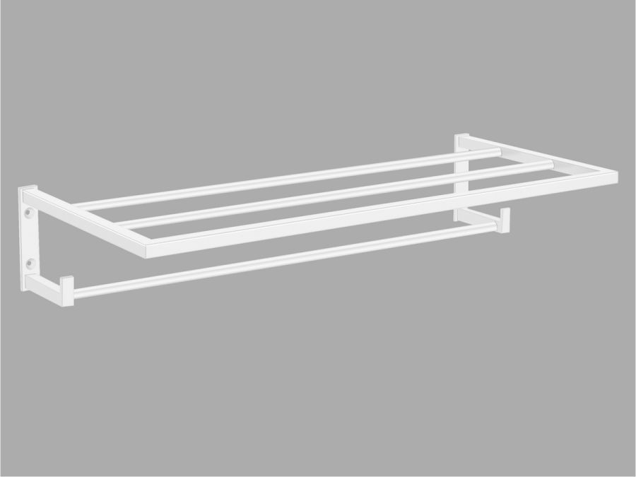 Sanco Towel racks Ραφιέρα Πετσετών Λευκό ματ 00918-Μ101