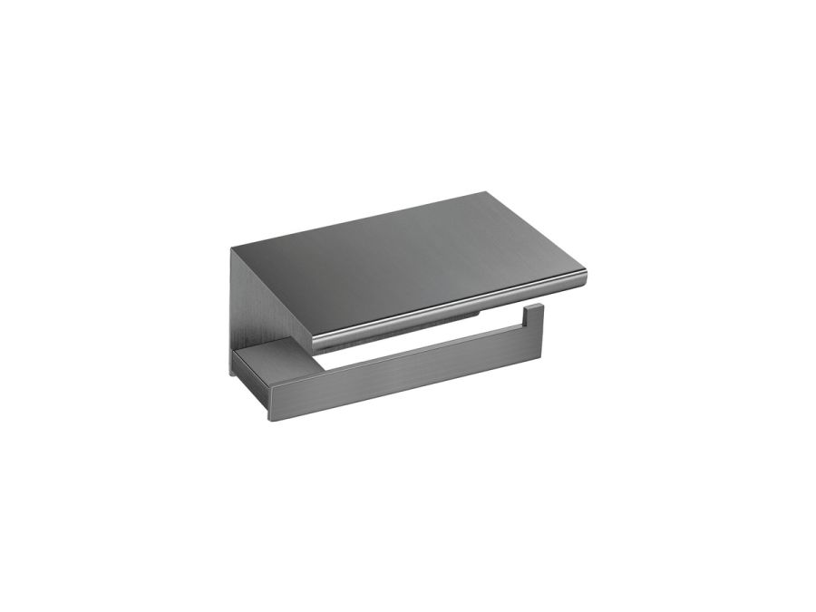 Sanco Monogram Χαρτοθήκη με καπάκι PVD gun metal βουρτσιστό 120407-PVD-05BR