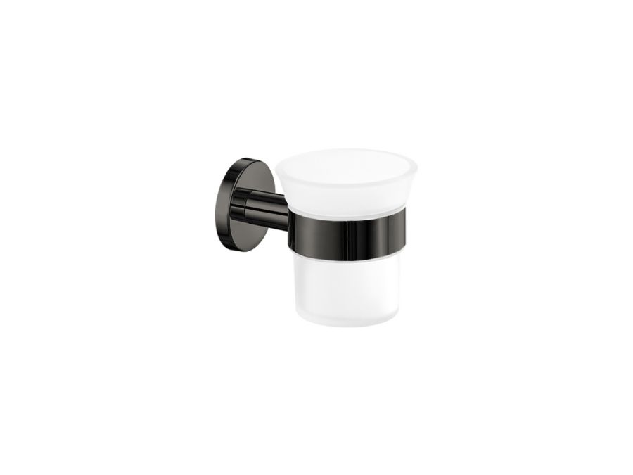 Sanco Ergon Ποτηροθήκη PVD gun metal γυαλιστερό 25901-PVD-05PL