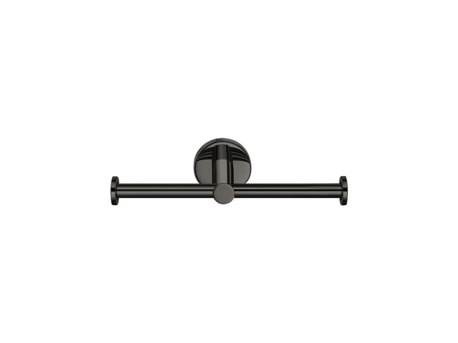 Sanco Ergon Χαρτοθήκη διπλή PVD gun metal γυαλιστερό 25926-PVD-05PL