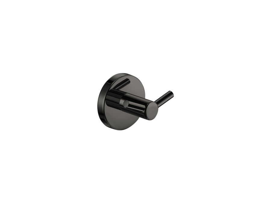Sanco Ergon Αγκιστρο διπλό PVD gun metal γυαλιστερό 25948-PVD-05PL