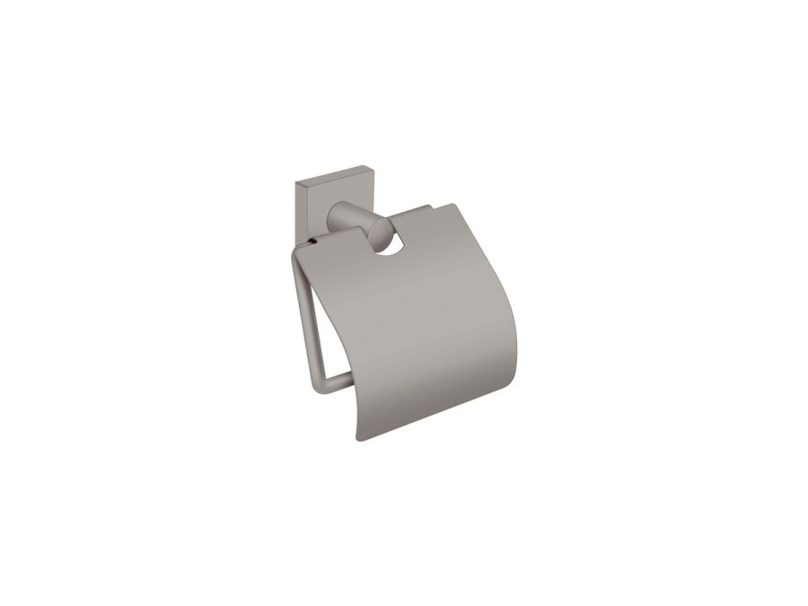 Sanco Iconic Toilet Roll Holder with cover Γκρι τσιμέντου ματ 26717-M104