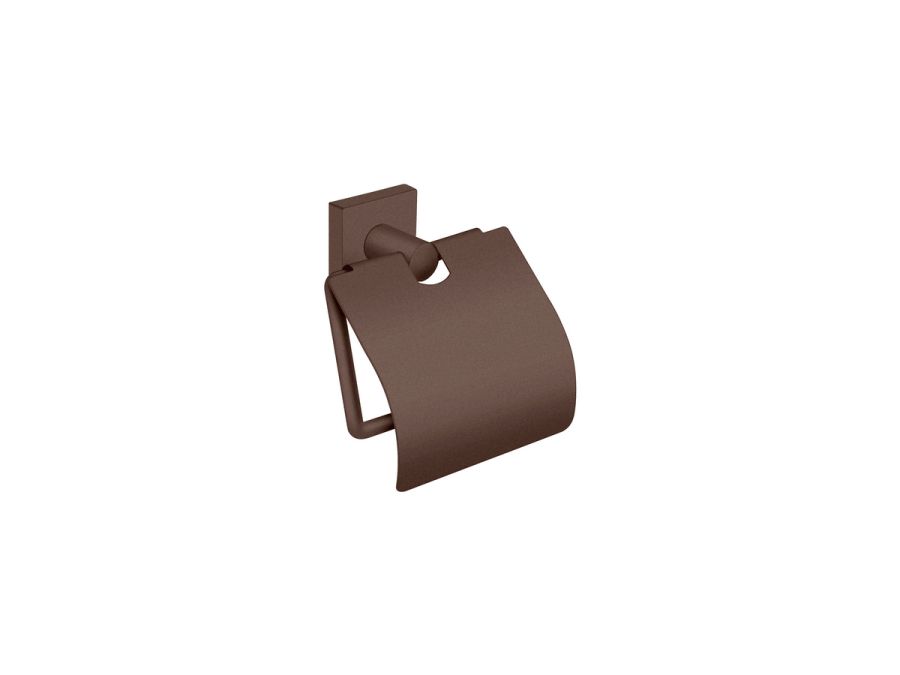 Sanco Iconic Toilet Roll Holder with cover Wenge ανάγλυφο 26717-Α75