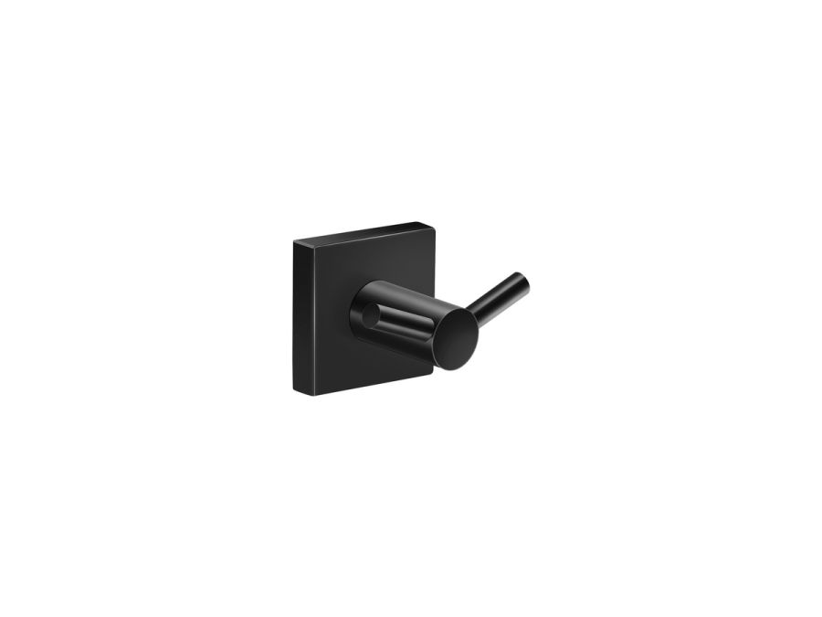 Sanco Iconic Double Bath Robe Hook Μαύρο ματ 26748-Μ116