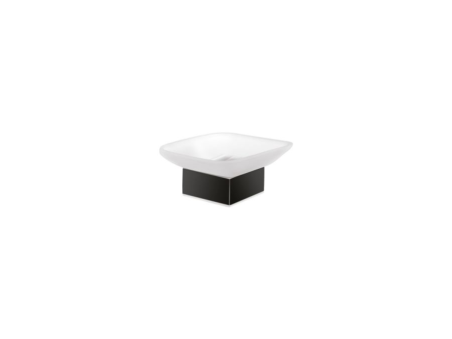 Sanco Bathroom Set Επικαθήμενη Σαπουνοθήκη Μαύρο ματ 90255-Μ116
