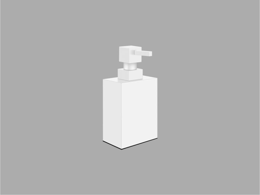 Sanco Bathroom Set Επικαθήμενο Ντισπένσερ Λευκό ματ 90354-Μ101