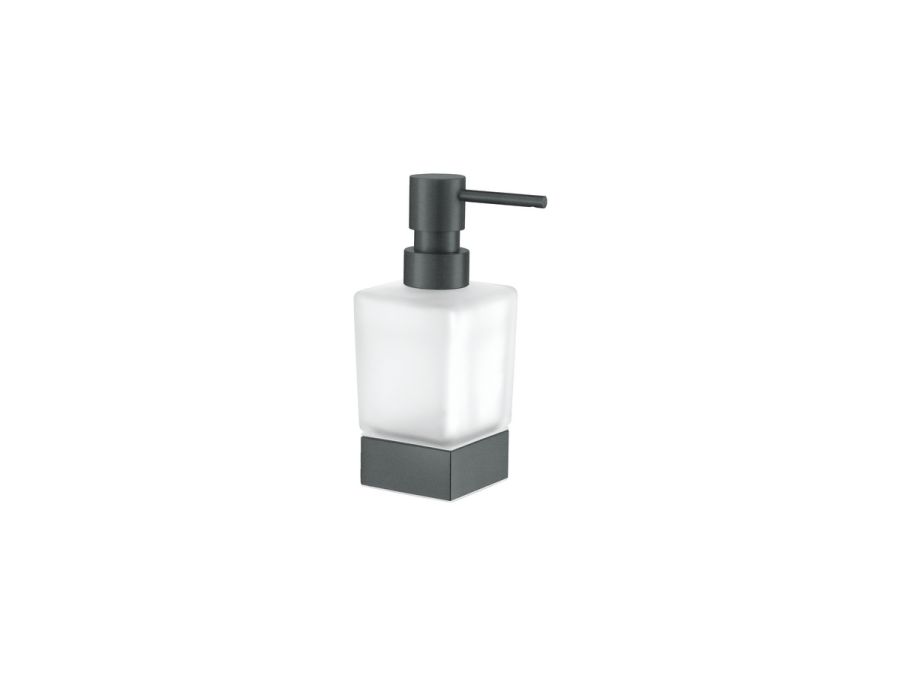 Sanco Bathroom Set Επικαθήμενο Ντισπένσερ Ανθρακί ανάγλυφο 90355-Μ118