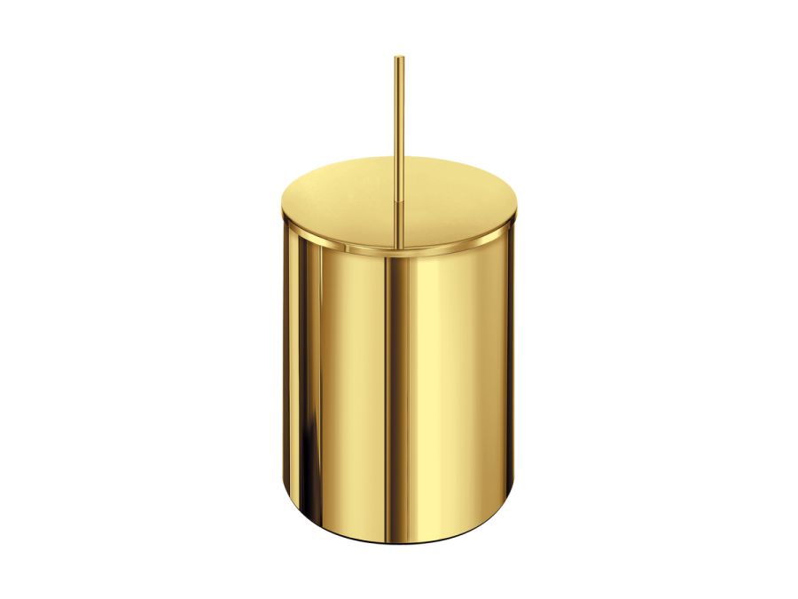 Sanco Waste Bins Χαρτοδοχείο 5lt PVD χρυσό ορείχαλκο γυαλιστερό 90606-PVD-02PL
