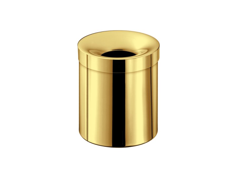 Sanco Open Bins Χαρτοδοχείο δωματίου 5lt PVD χρυσό ορείχαλκο γυαλιστερό 90650-PVD-02PL