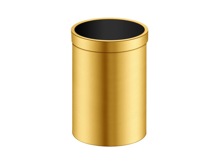 Sanco Open Bins Χαρτοδοχείο 12lt PVD χρυσό ορείχαλκο βουρτσιστό 90664-PVD-02BR
